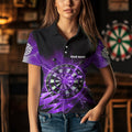 Personalized Purple Dartboard Thunder Storm Lighting Dart Custom Team Dart