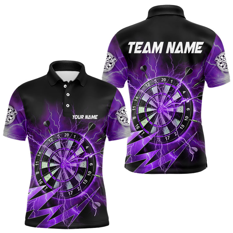 Personalized Purple Dartboard Thunder Storm Lighting Dart Custom Team Dart