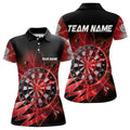 Personalized Red Dartboard Thunder Storm Lighting Dart Custom Team Dart