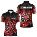 Personalized Red Dartboard Thunder Storm Lighting Dart Custom Team Dart