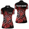 Personalized Red Dartboard Thunder Storm Lighting Dart Custom Team Dart