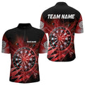 Personalized Red Dartboard Thunder Storm Lighting Dart Custom Team Dart
