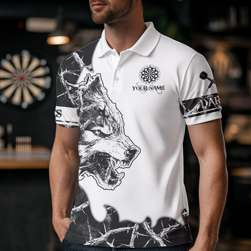 White Black Thorny Camo Wolf Dart Custom Camouflage Dart Team Dart