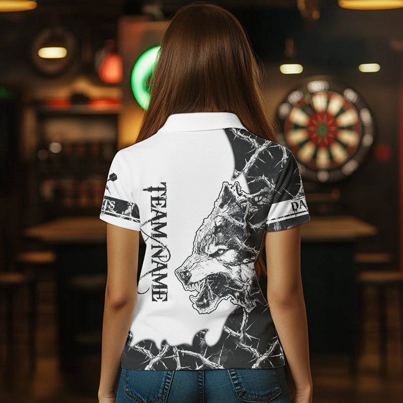 White Black Thorny Camo Wolf Dart Custom Camouflage Dart Team Dart