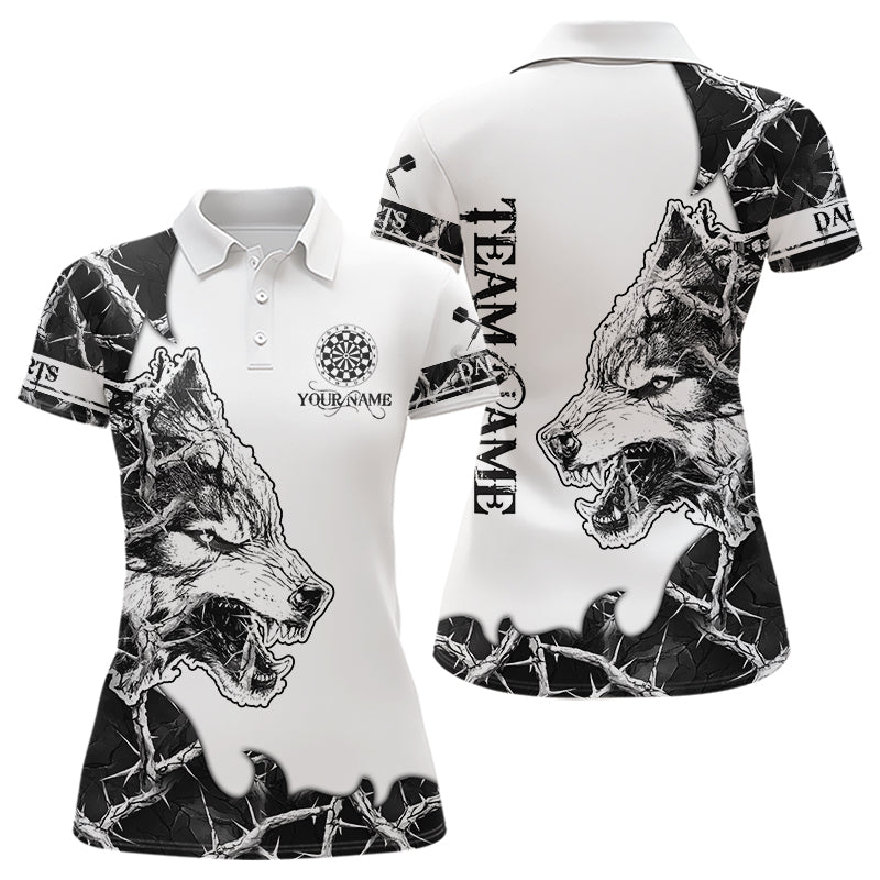 White Black Thorny Camo Wolf Dart Custom Camouflage Dart Team Dart