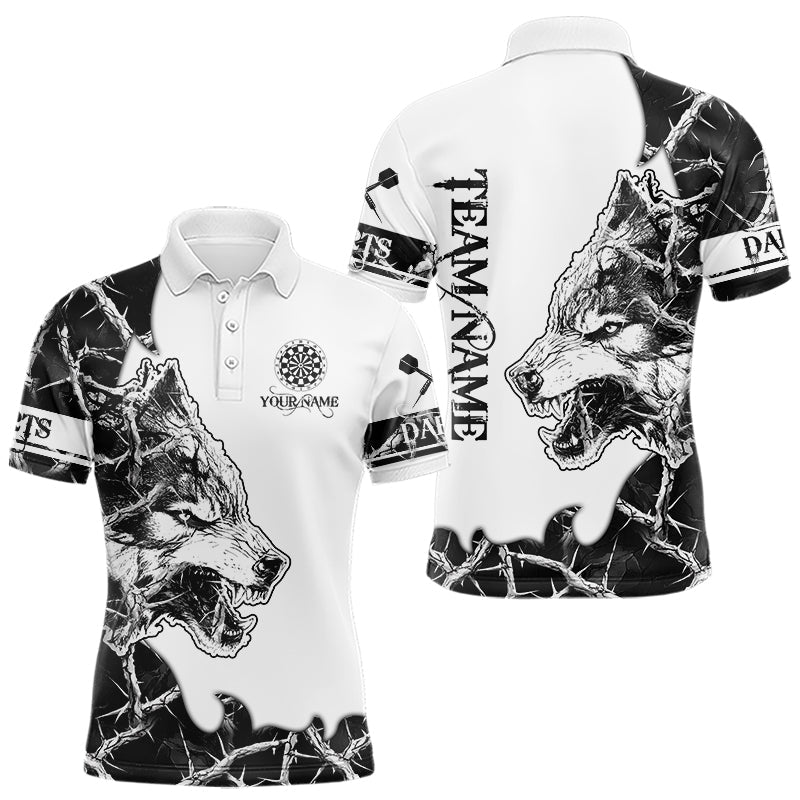 White Black Thorny Camo Wolf Dart Custom Camouflage Dart Team Dart