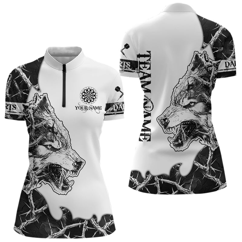 White Black Thorny Camo Wolf Dart Custom Camouflage Dart Team Dart