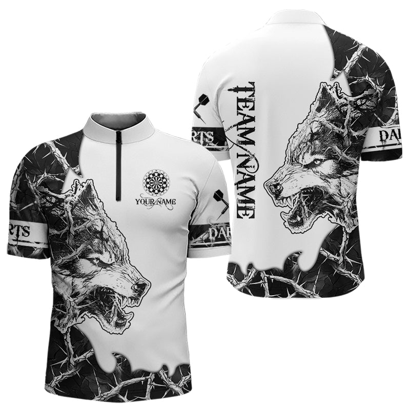 White Black Thorny Camo Wolf Dart Custom Camouflage Dart Team Dart