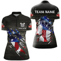 Personalized Grey Grunge American Flag Darts Custom Patriotic Darts Team
