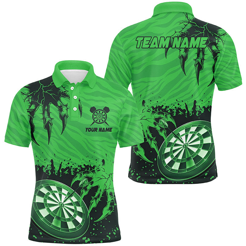 Funny Claw Dartboard Green Men Darts and Quarter-Zip Custom Team League Darts