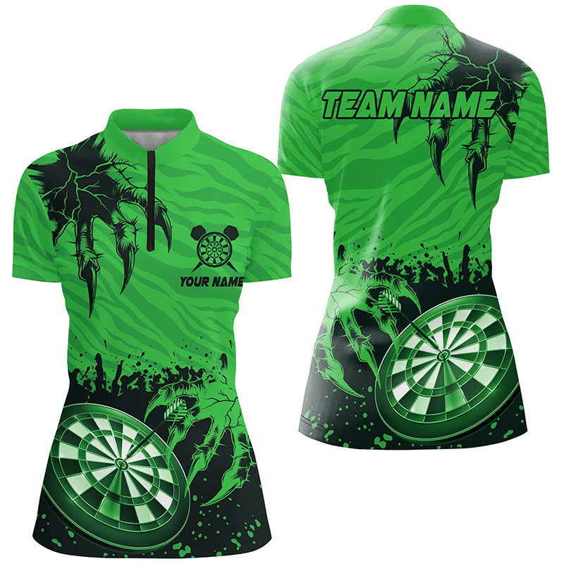 Funny Claw Dartboard Green Men Darts and Quarter-Zip Custom Team League Darts