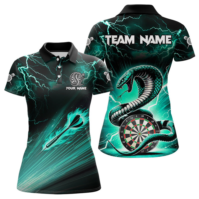 Turquoise Thunder Lightning Custom Cobra Snake Dart Team League Dart