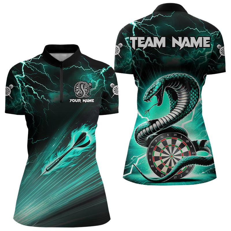 Turquoise Thunder Lightning Custom Cobra Snake Dart Team League Dart