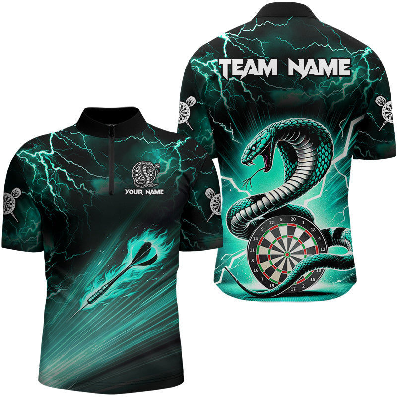 Turquoise Thunder Lightning Custom Cobra Snake Dart Team League Dart