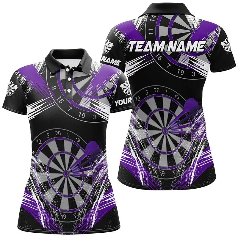 Personalized Darts Tournament Grunge Style Darts Custom Darts Team |Purple