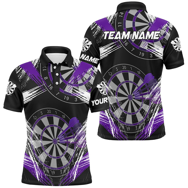 Personalized Darts Tournament Grunge Style Darts Custom Darts Team |Purple