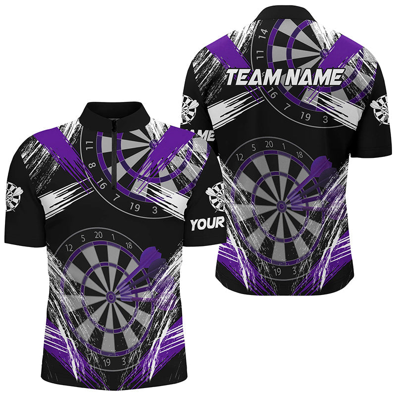 Personalized Darts Tournament Grunge Style Darts Custom Darts Team |Purple