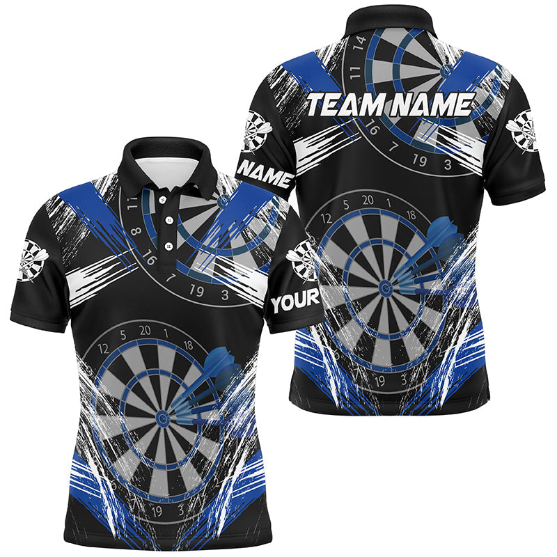 Personalized Darts Tournament Grunge Style Darts Custom Darts Team |Blue