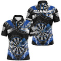 Personalized Darts Tournament Grunge Style Darts Custom Darts Team |Blue
