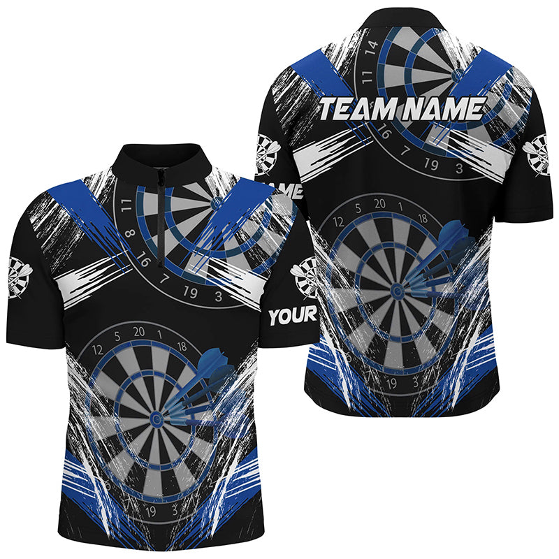 Personalized Darts Tournament Grunge Style Darts Custom Darts Team |Blue