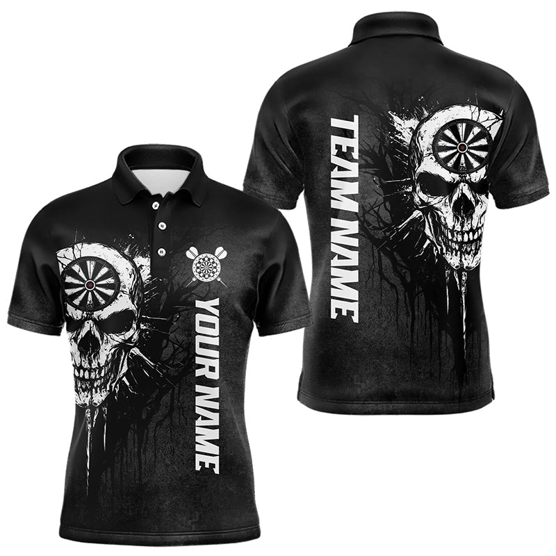 Personalized Black White Dark Skull Darts and Custom Dart Dart
