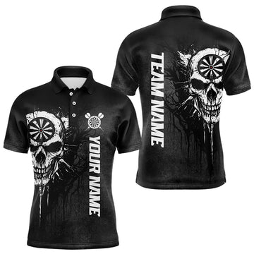 Personalized Black White Dark Skull Darts and Custom Dart Dart