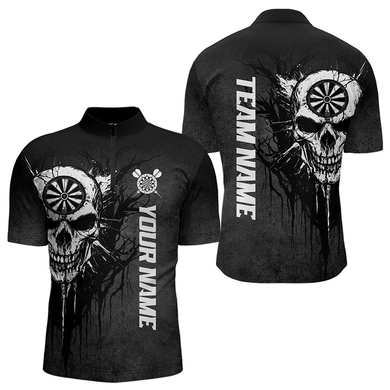 Personalized Black White Dark Skull Darts and Custom Dart Dart