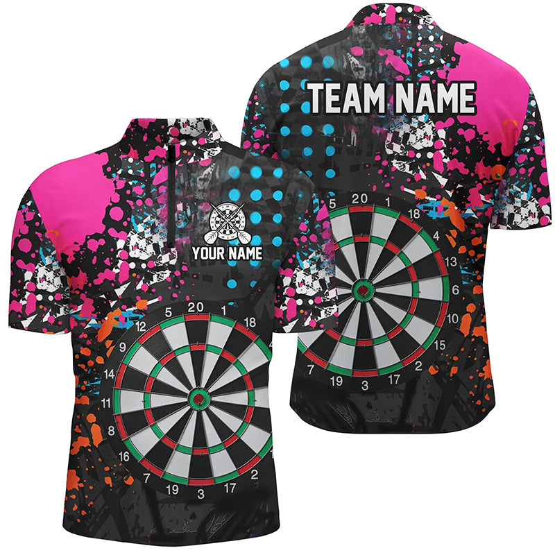 Personalized Darts Board Colorful Grunge Men Darts Custom Darts For Team Player