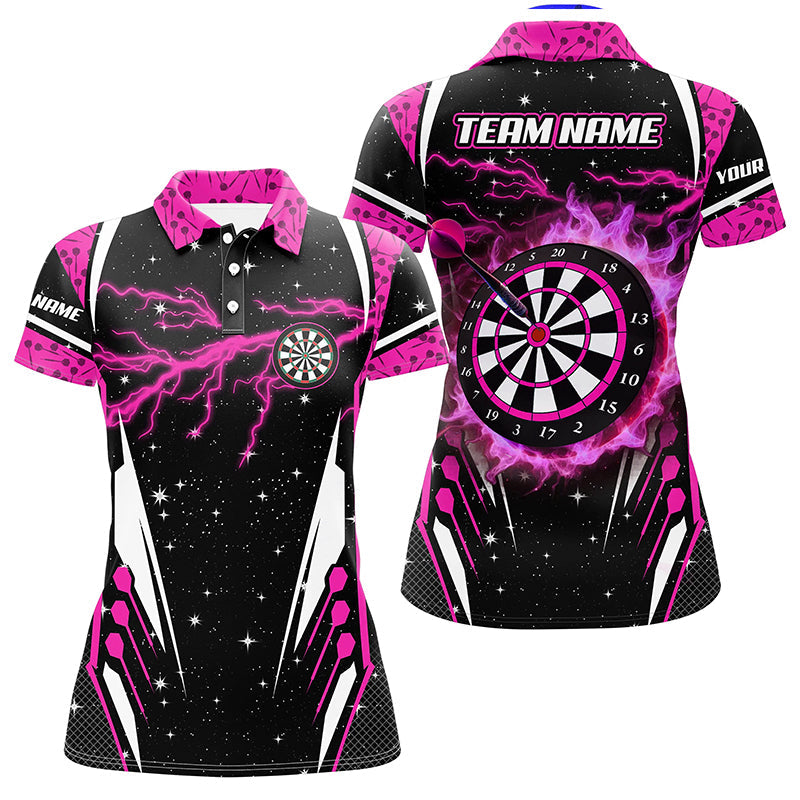 Personalized Thunder Lightning Pink Dart Custom Team League Darts