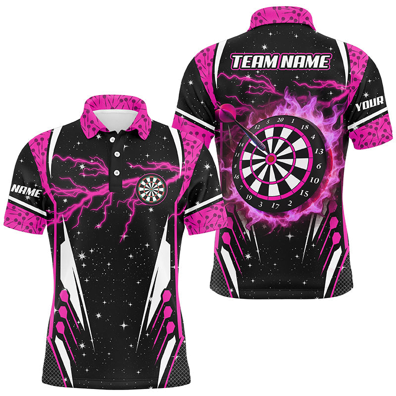 Personalized Thunder Lightning Pink Dart Custom Team League Darts