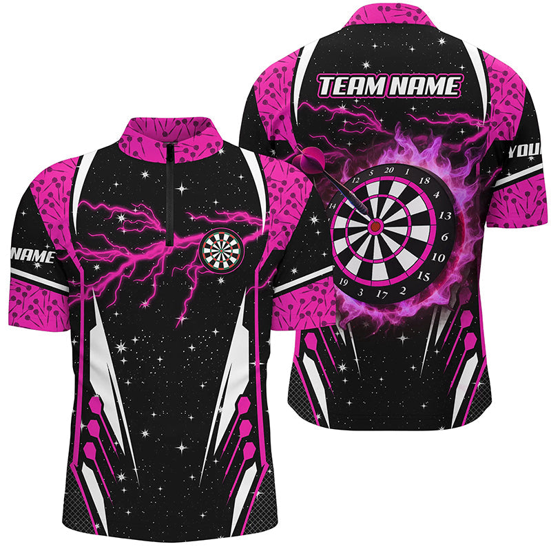 Personalized Thunder Lightning Pink Dart Custom Team League Darts