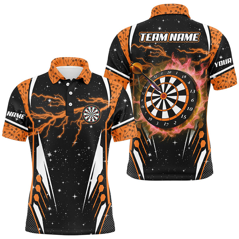 Personalized Thunder Lightning Orange Dart Custom Team League Darts