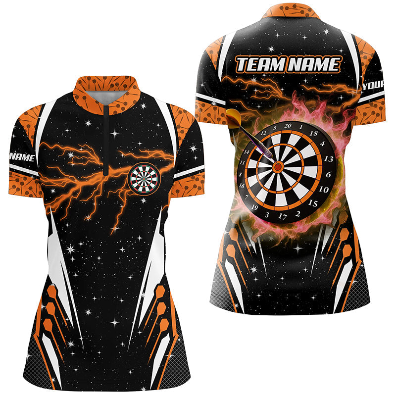 Personalized Thunder Lightning Orange Dart Custom Team League Darts