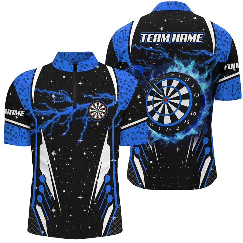 Personalized Thunder Lightning Blue Dart Custom Team League Darts