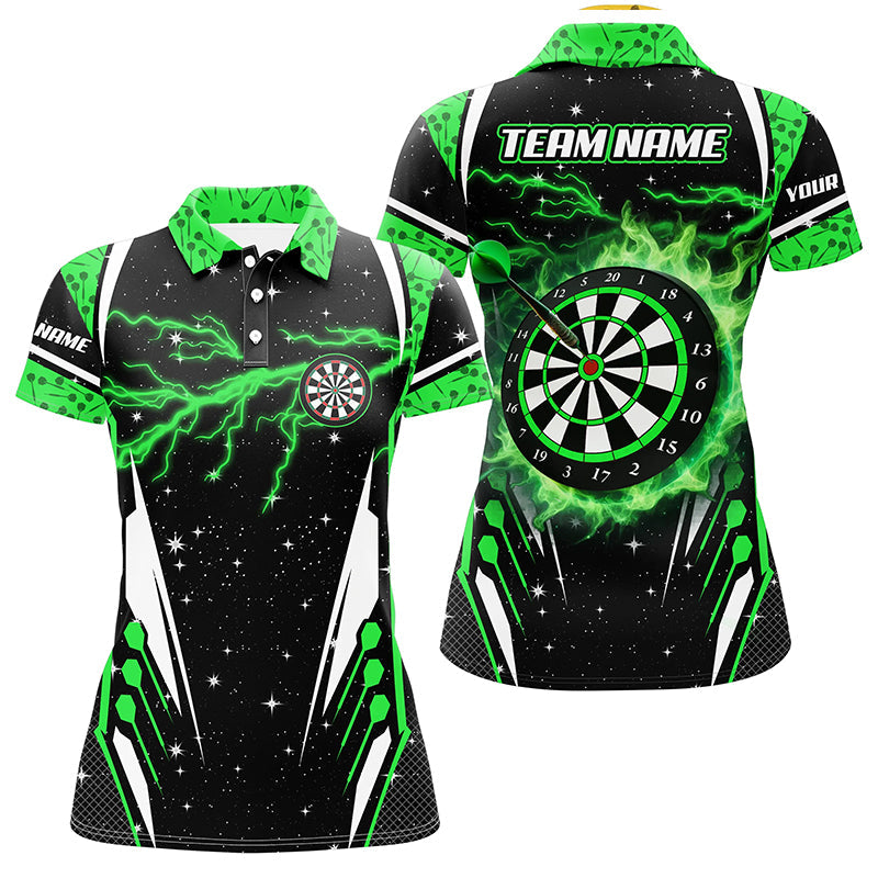 Personalized Thunder Lightning Green Dart Men Custom Team League Dart