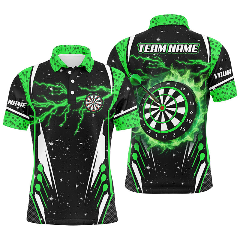 Personalized Thunder Lightning Green Dart Men Custom Team League Dart