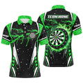 Personalized Thunder Lightning Green Dart Men Custom Team League Dart