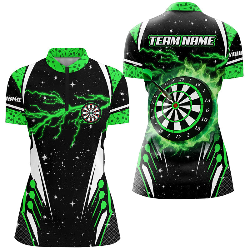 Personalized Thunder Lightning Green Dart Men Custom Team League Dart