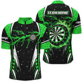 Personalized Thunder Lightning Green Dart Men Custom Team League Dart