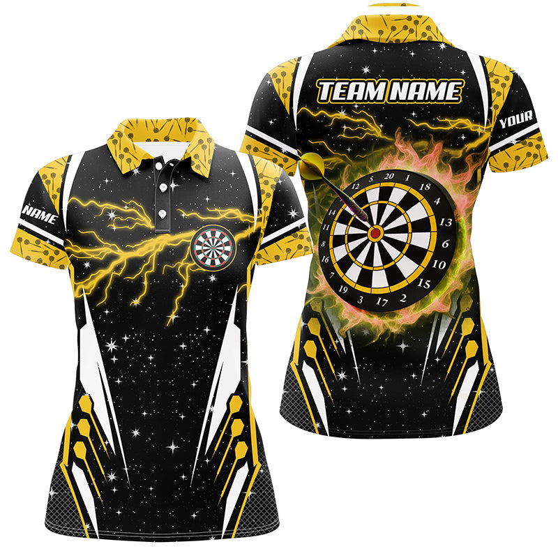 Personalized Thunder Lightning Yellow Dart Men Custom Team League Dart