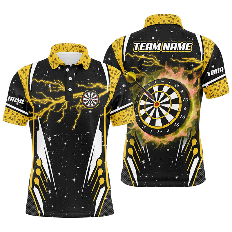 Personalized Thunder Lightning Yellow Dart Men Custom Team League Dart