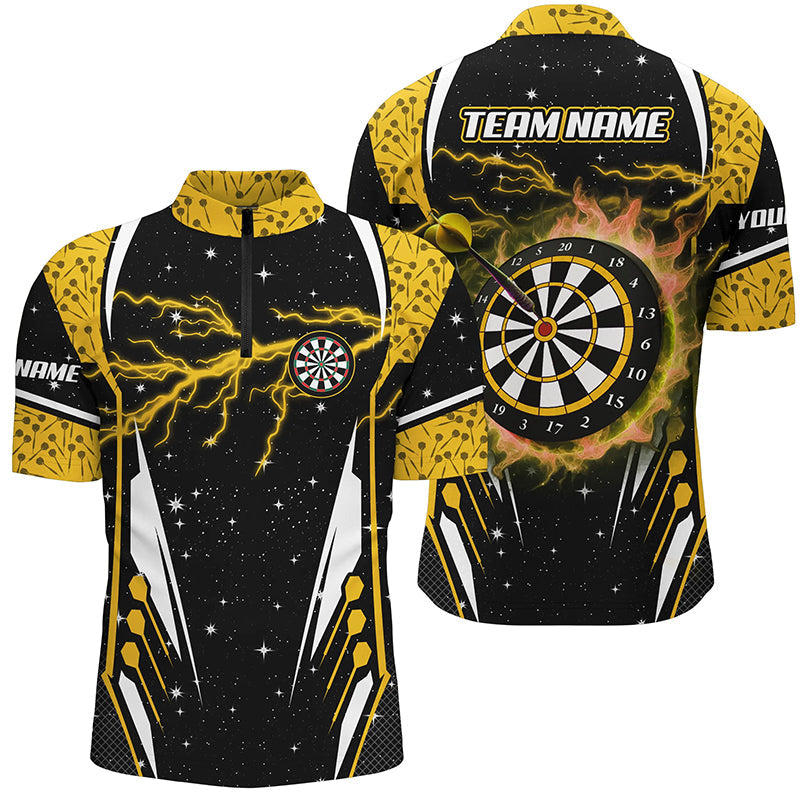Personalized Thunder Lightning Yellow Dart Men Custom Team League Dart