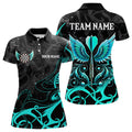 Personalized Turquoise Black Darts Arrow Wings Dart Custom Dart Team Outfit
