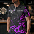 Personalized Purple Black Darts Arrow Wings Dart Custom Dart Team Outfit