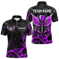 Personalized Purple Black Darts Arrow Wings Dart Custom Dart Team Outfit