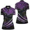 Death Skeleton Purple Darts Men and Quarter-Zip Custom Team League Darts