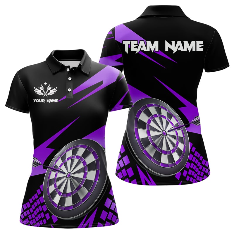 Purple Black Custom Dart, Personalized 3D Darts Board Dart and