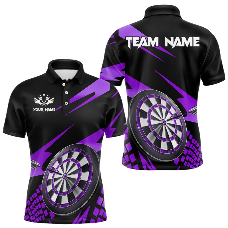 Purple Black Custom Dart, Personalized 3D Darts Board Dart and