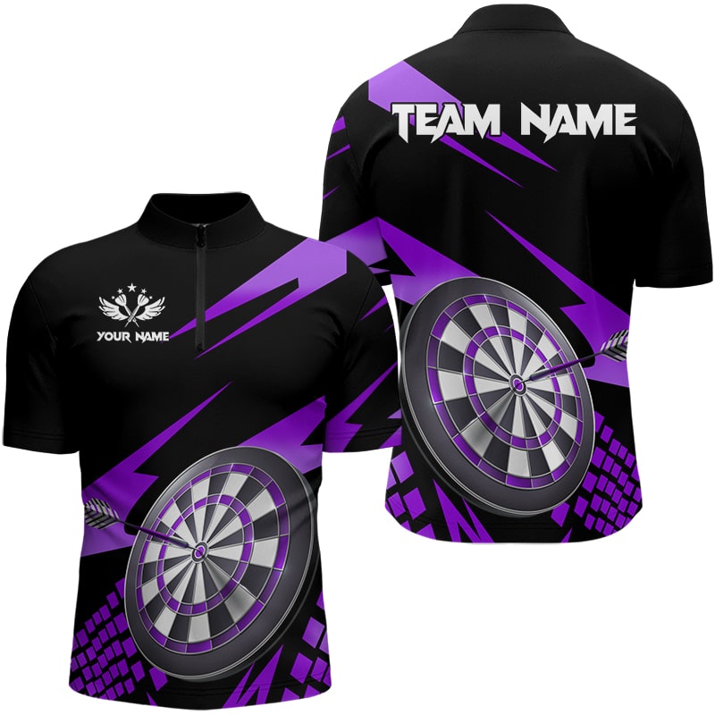 Purple Black Custom Dart, Personalized 3D Darts Board Dart and