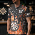 Orange Dart Board Fire Flame Custom Eagle Dart, Thunder Lightning Dart Team